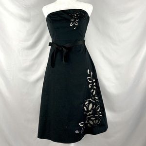 Vintage Y2K Express Strapless Garden Party Dress - Two Layers - Like New